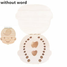 Load image into Gallery viewer, Baby Tooth Box Poland/English/Dutch/Russian/French /Italian  Wooden Milk Teeth Organizer Storage Boys Girls Baby Souvenirs Gift
